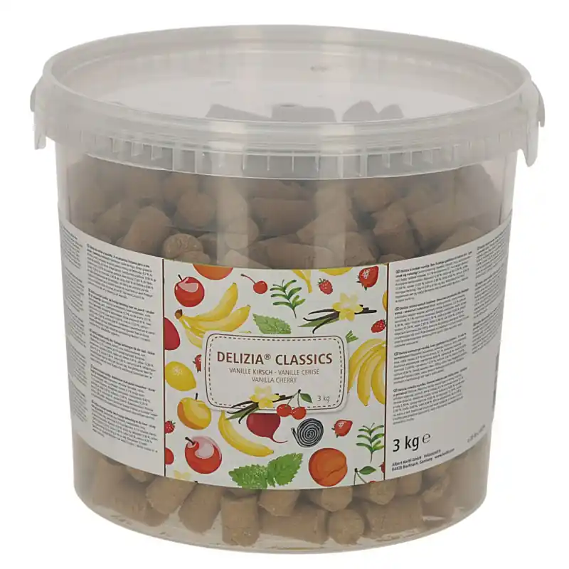 Authentique FRIANDISES DELIZIA VANILLE CERISE 3KG - KERBL