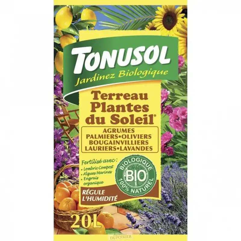 Terreau agrumes et plantes du soleil 20 l Haute Qualité