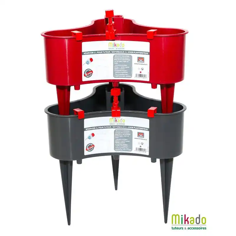 Nouvelle Collection Réservoir 2L Rouge pour Tuteur de Tomate – Idéal pour Arrosage Efficace