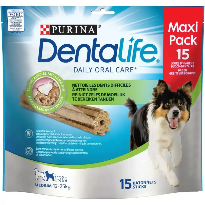Remise BÂTONNETS À MÂCHER CHIENS TAILLE MOYENNE – DENTALIFE