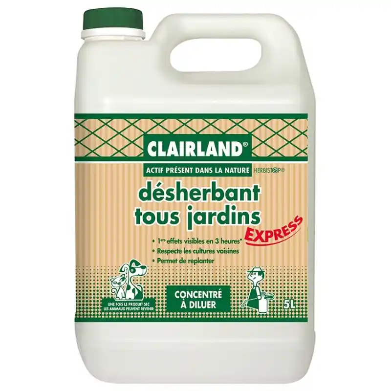 Satisfait Ou Remboursé DÉSHERBANT TOUS JARDINS 5L CONCENTRÉ À DILUER – CLAIRLAND