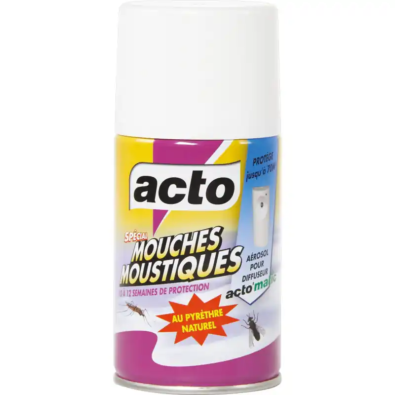 Paiement Sécurisé Recharge aérosol automatique anti-moustiques 250 ml - protection efficace et durable