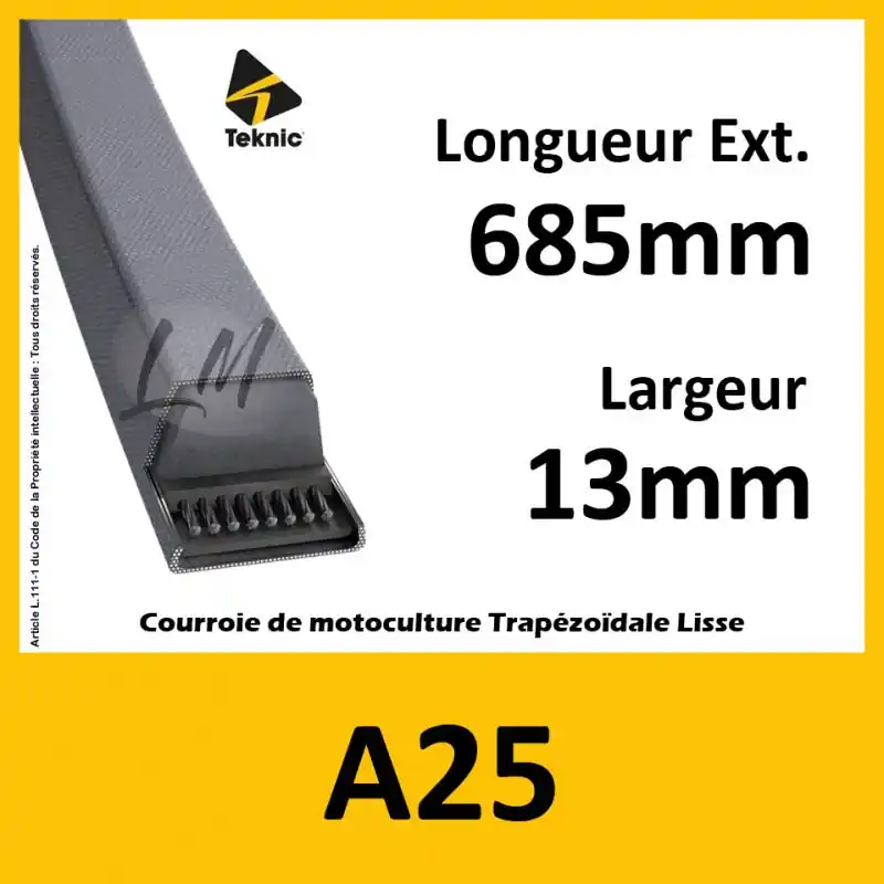 Achetez Aujourd&rsquo;hui Courroie A25 – Teknic
