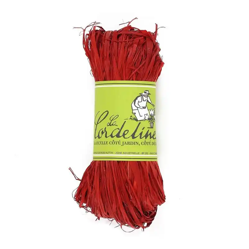 Raphia cerise 50g pour loisirs créatifs et jardin artisanale Meilleur Choix