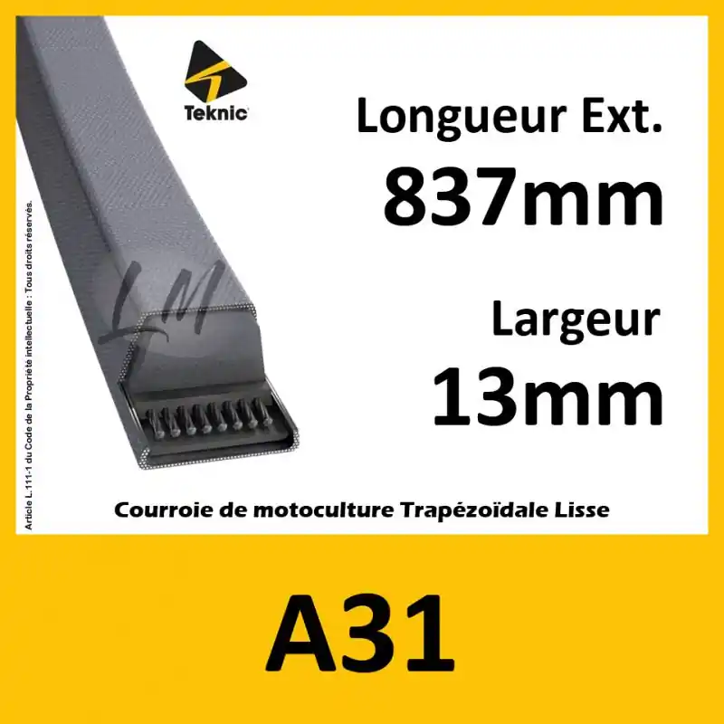 Usine Directe Courroie A31 – Teknic