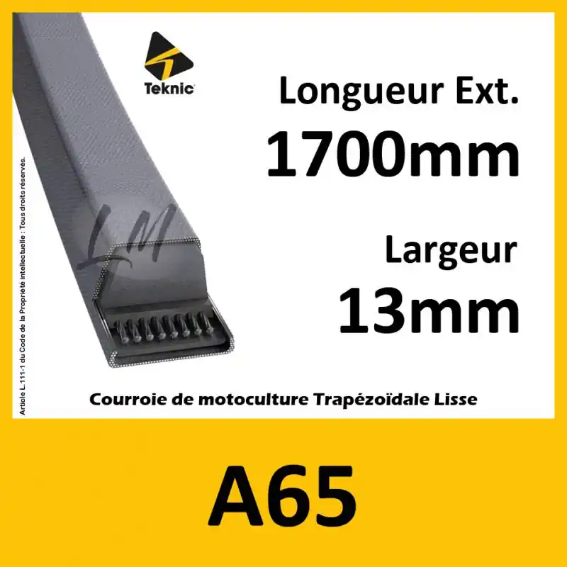 Acheter Direct Courroie A65 – Teknic