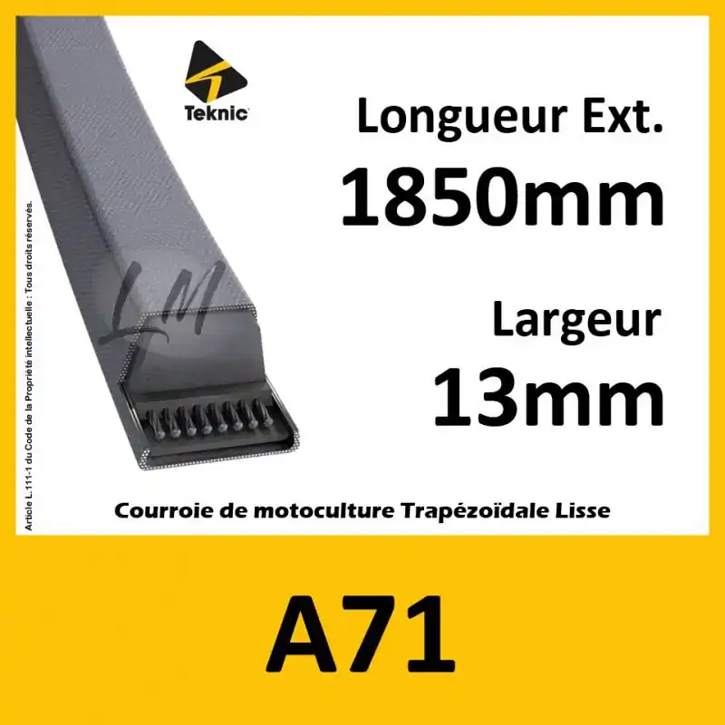 Usine Directe Courroie A71 – Teknic
