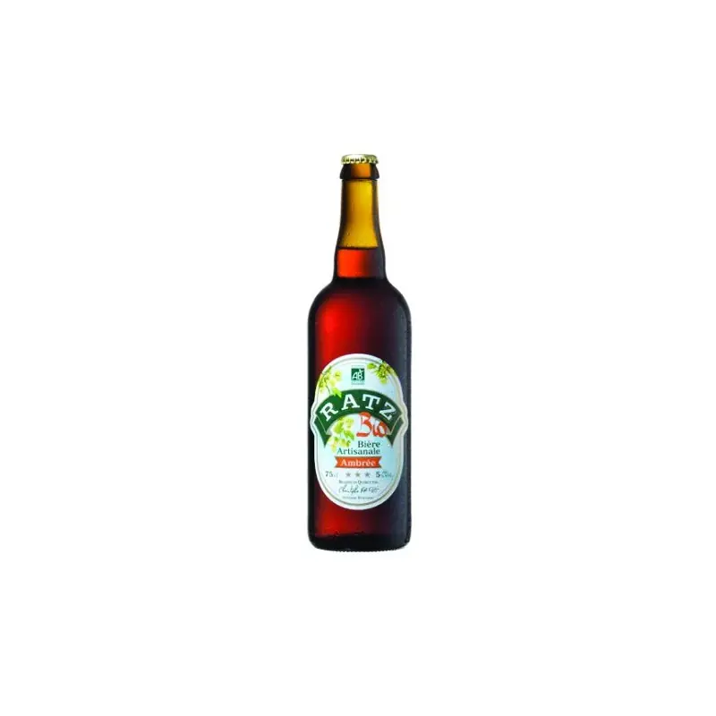 Achetez Aujourd'hui BIERE AMBREE BIO ARTISANALE 75CL - RATZ