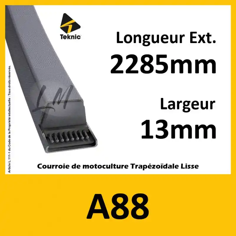 Remise Courroie A88 – Teknic
