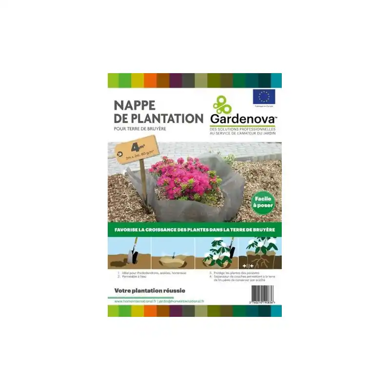 Nappe Plantation Terre de Bruyère 80g Noir 2x2m – Élégance et Protection pour Vos Tables Produit De Marque