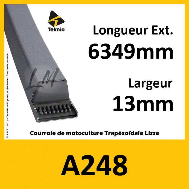 Retour Gratuit Courroie A248 – Teknic