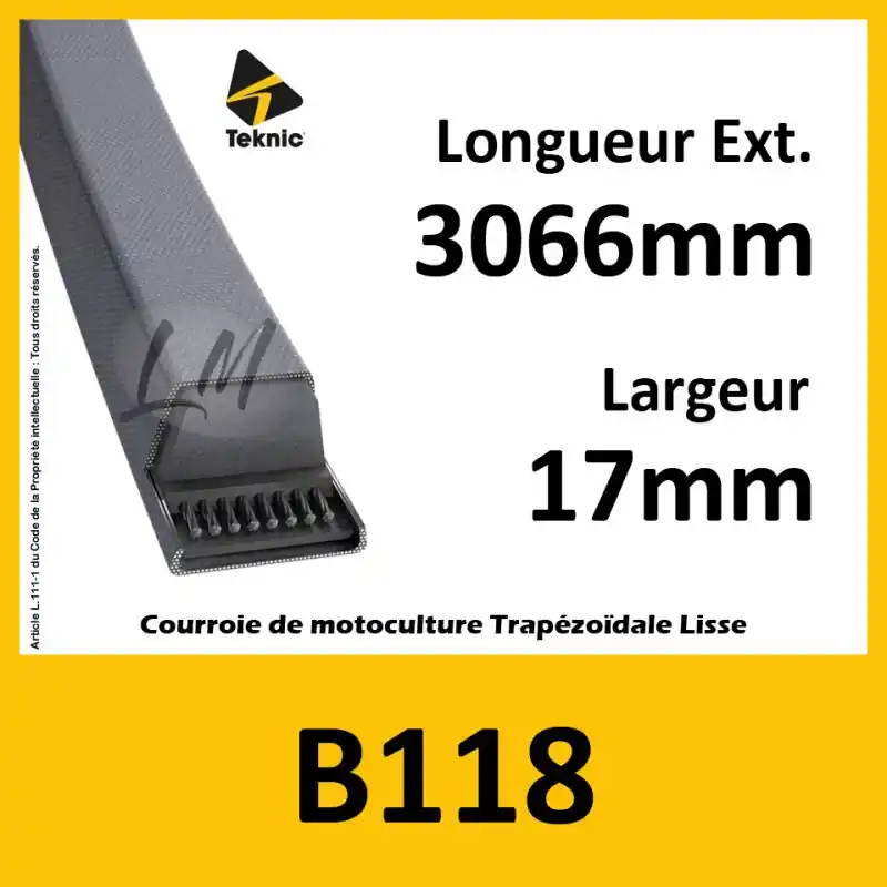Super Prix Courroie B118 – Teknic