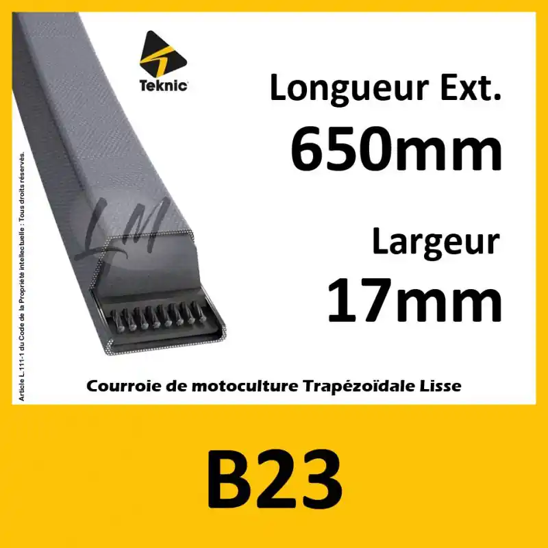 Achetez Aujourd&rsquo;hui Courroie B23 – Teknic