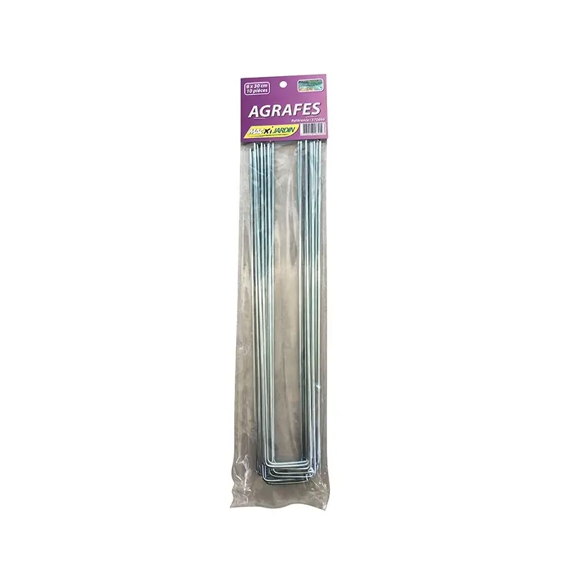 LOT DE 10 AGRAFES MÉTALLIQUES – MACXI JARDIN Meilleure Vente