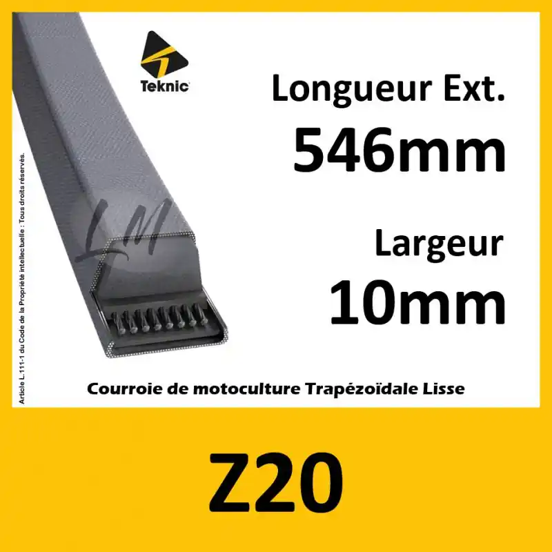 Super Prix Courroie Z20 – Teknic