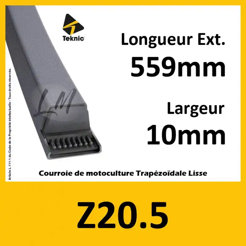 Vente Flash Courroie Z20.5 – Teknic