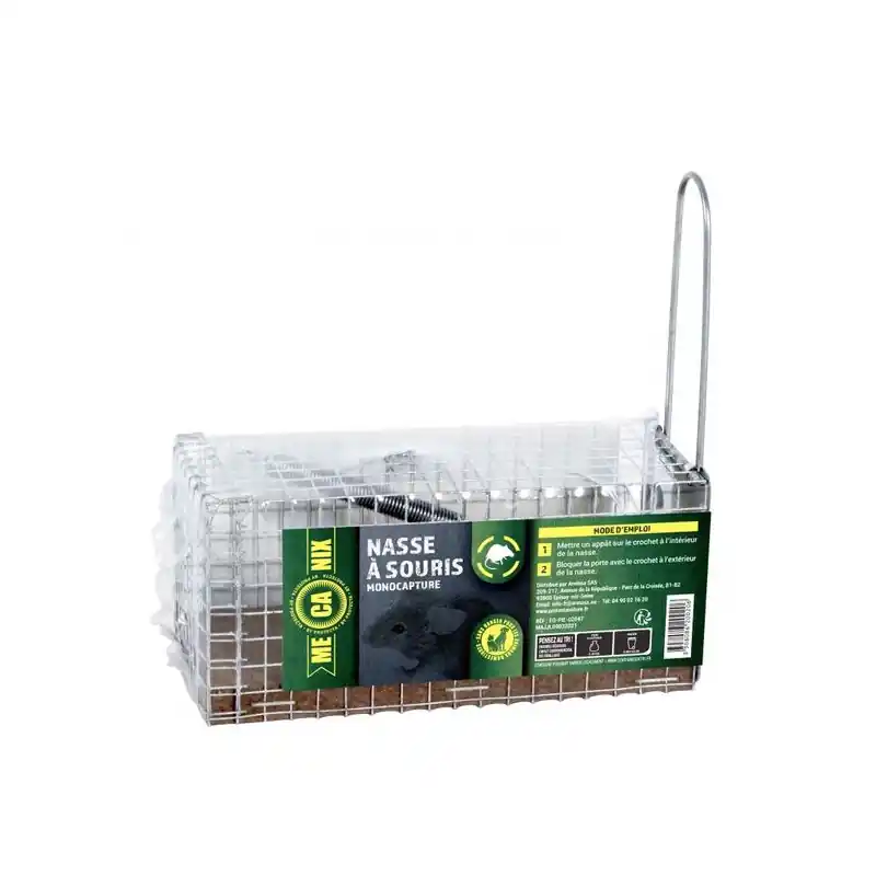 Promotion /Nasse à souris 1 entrée 12x6x6cm – piège efficace pour capturer souris