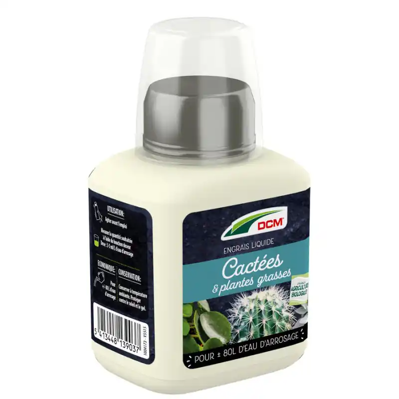Engrais liquide pour cactées - 0,25 L - fertilisant idéal pour jardin et potager - DCM Offre Du Jour