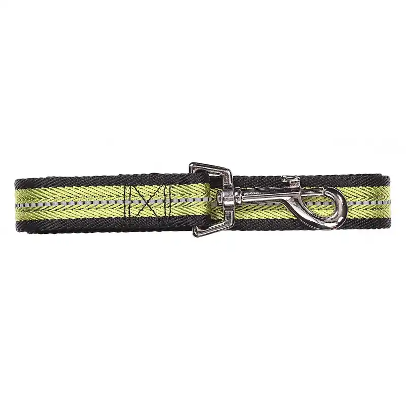 Prix Promo LAISSE CHIEN REFLECHISSANTE VERT L 1.2M 25 MM