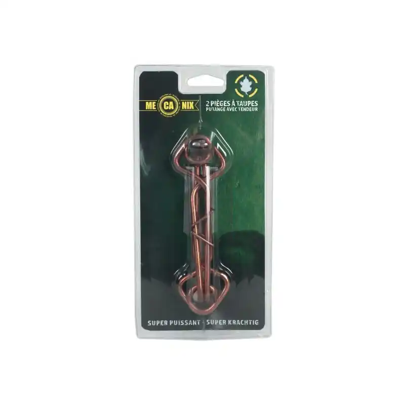 2 pièges à taupes avec tendeur pour une chasse efficace et rapide Acheter En Ligne