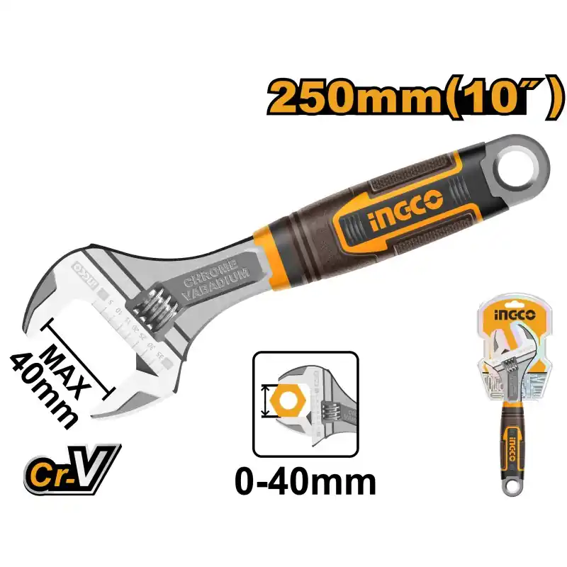 CLÉ À MOLETTE 250MM – INGCO Offre Limitée