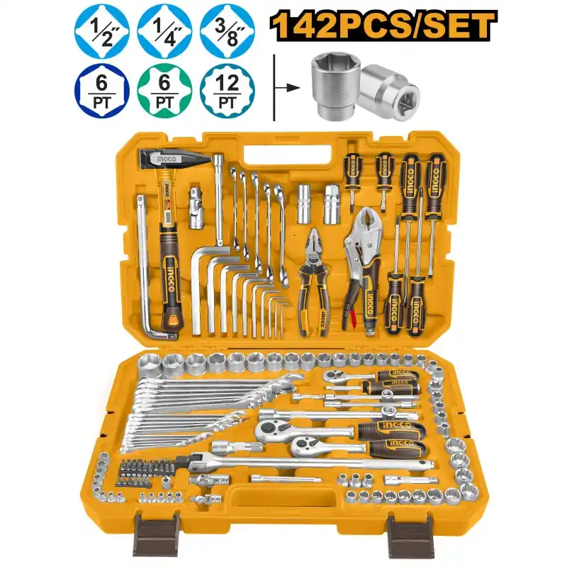 Prix Réduit COFFRET MULTI OUTILS 142 PIÈCES – INGCO