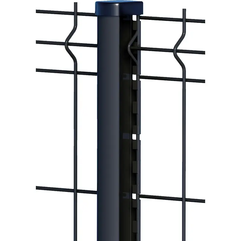 POTEAU "TITAN" 1.10M GRIS POUR PANNEAU CLOTURE - KICLO Nouvel Arrivage