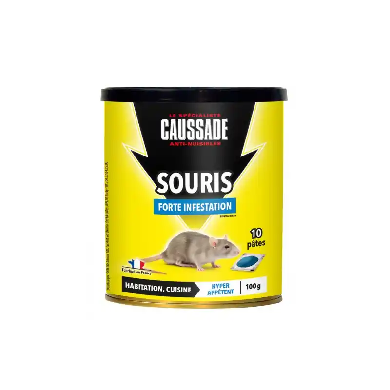 Authentique Souris Patappat Forte Infestation 100g - Éliminateur Efficace contre les Souris