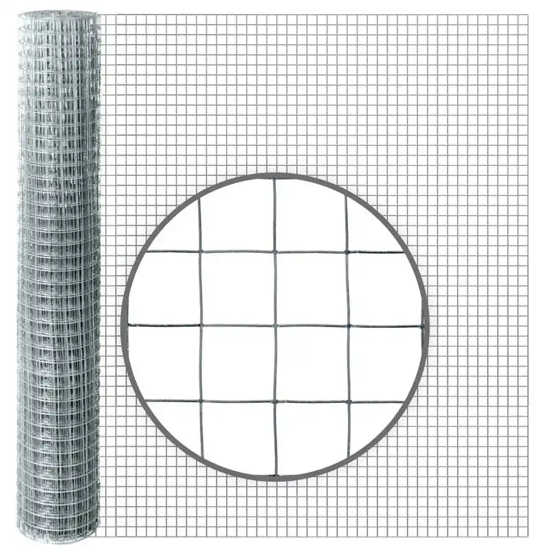 GRILLAGE DAMIER GALVANISÉ H1.00M – LONGUEUR 25M – MAILLE 6.5×6.5MM – KICLO Achat Immédiat