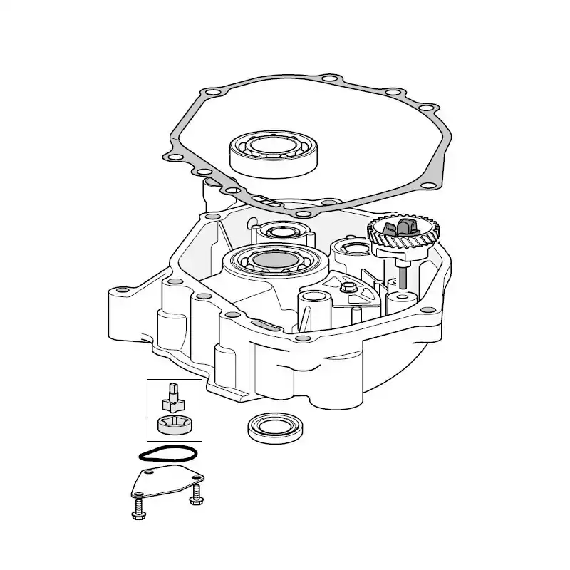 Bas Moteur tracteur tondeuse GGP / Stiga complet TRE0701 Authentique