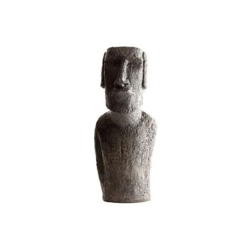 Buste De Moai H 40 Cm Ton Cire Noir Bon Plan