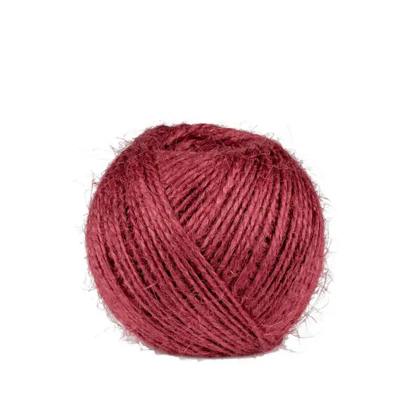 Pelote de jute framboise 150m pour artisanat et jardin écologique Promotion