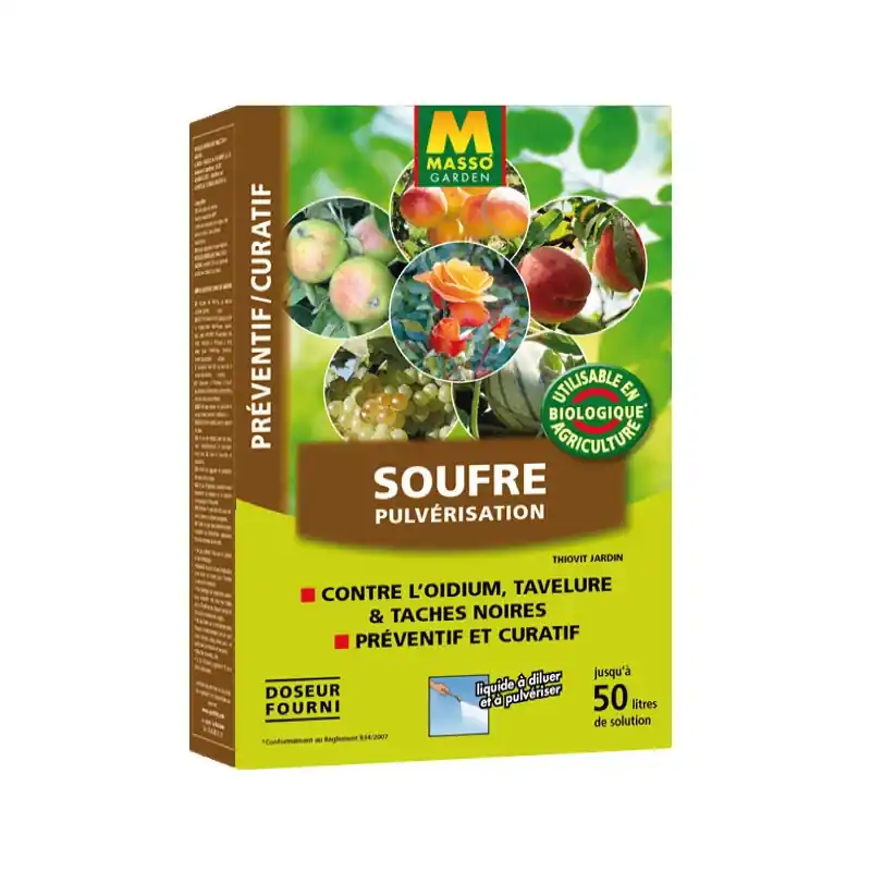 Dernière Chance Soufre 400G Masso Garden - Fertilisant Naturel et Écologique pour Plantes