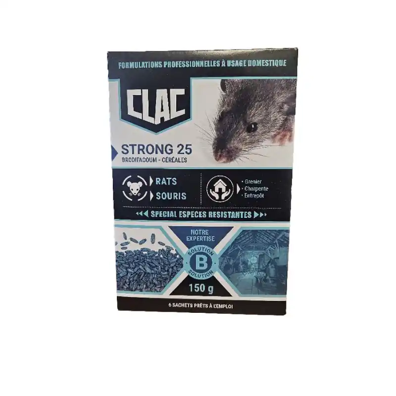 Céréales anti-rats-souris brodifacoum 150g efficacité renforcée Top Vente
