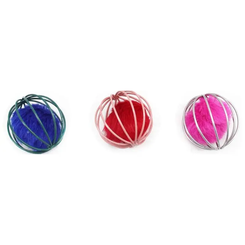 Offre Exclusive BALLE FIL METAL AVEC POMPON POUR CHAT