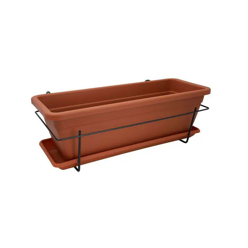Offre Du Jour Kit Jardinière Venezia 60 cm coloris Terre Cuite - Élégance et Style pour Votre Jardin