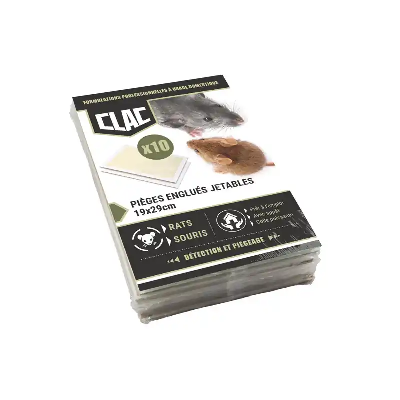 /Piège à rats et souris – lot de 10 plaques engluer 19x29cm Marque
