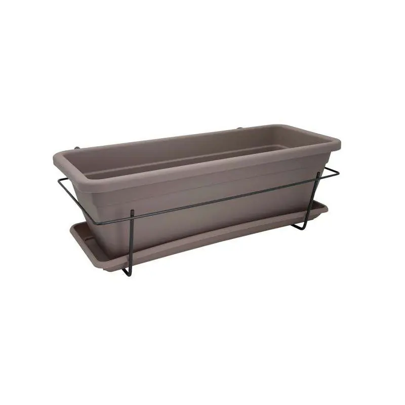 Kit Jardinière Venezia 50 cm Taupe - Artevasi, Élégance et Style pour Votre Jardin Meilleur Choix
