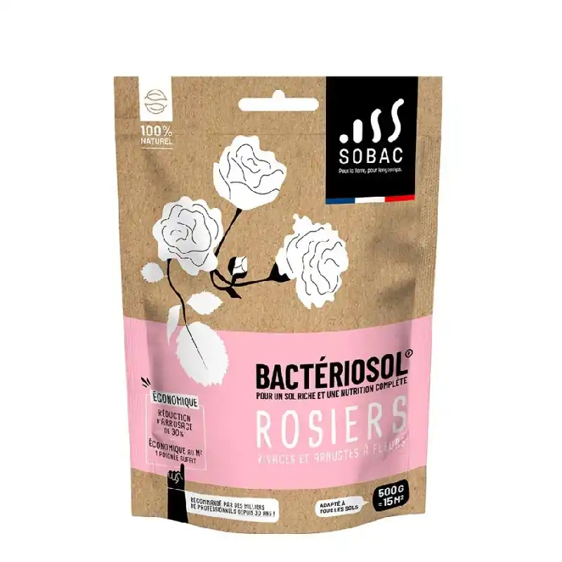 Engrais bacteriosol 500g pour rosiers et fleurs – nutriments naturels, croissance optimale Retour Gratuit