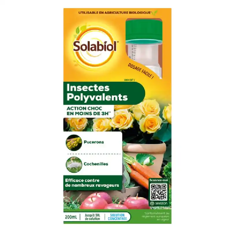 Insecticide Polyvalent 200ml pour Jardin – Élimine Insectes et Ravageurs Commander Vite