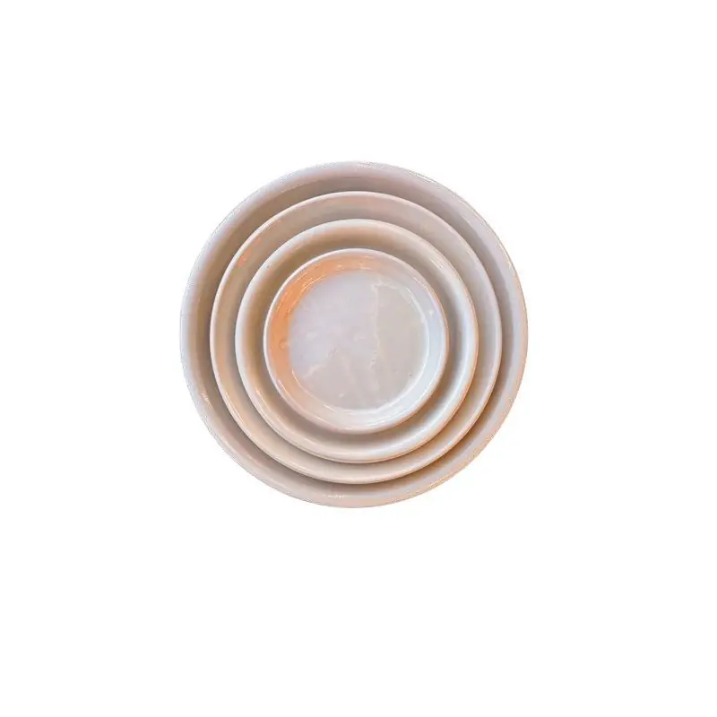 Soucoupe creme d33, poterie d‘albi, fait à la main Usine Directe