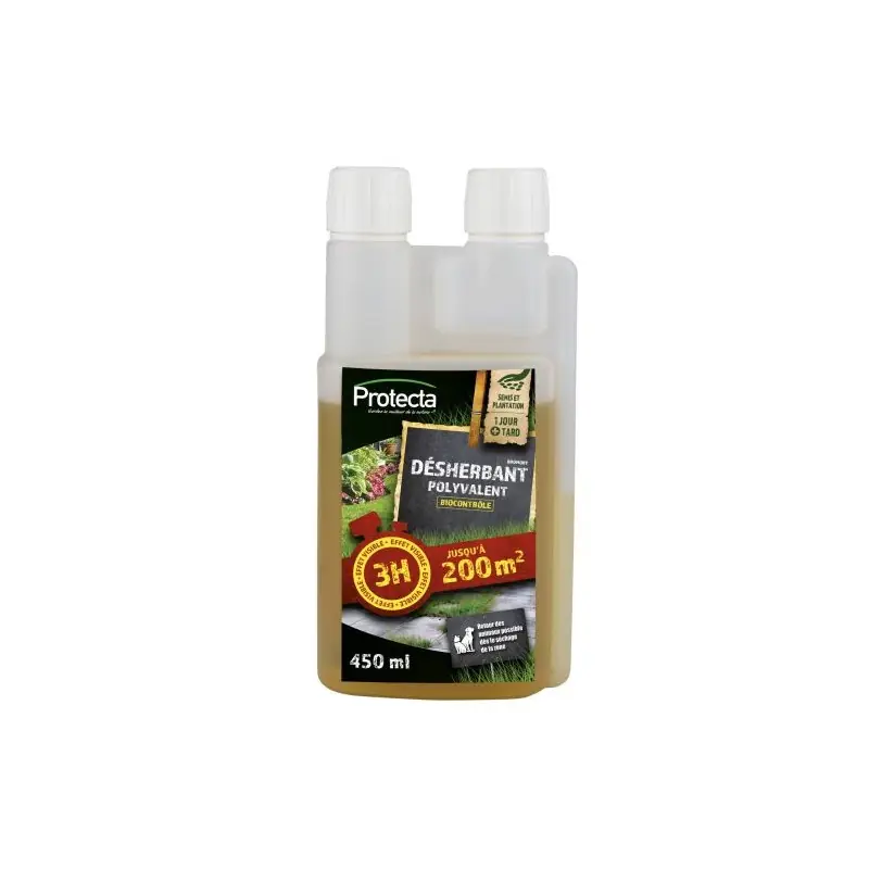 Satisfait Ou Remboursé DÉSHERBANT HYPERCONCENTRÉ 200M² 450ML – PROTECTA