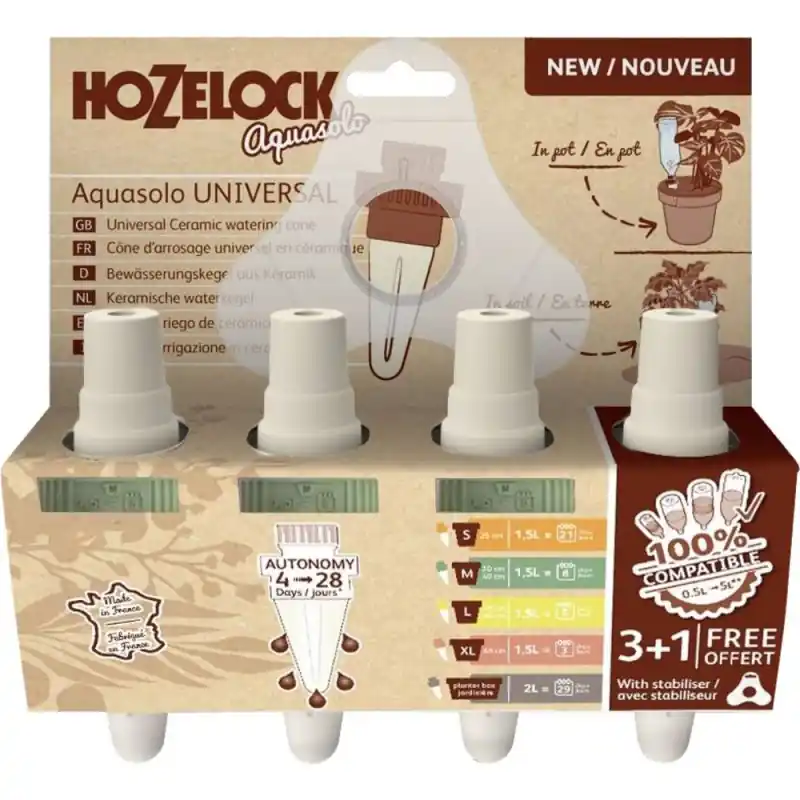 Haute Qualité CONE AQUASOLO PACK 3+1 VERT - HOZELOCK