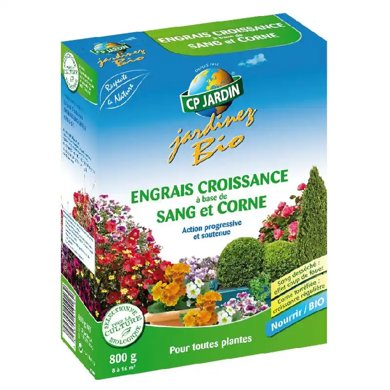 Livraison Express Engrais Croissance Sang de Corne 800 g - Nutriments Naturels pour Plantes Florissantes