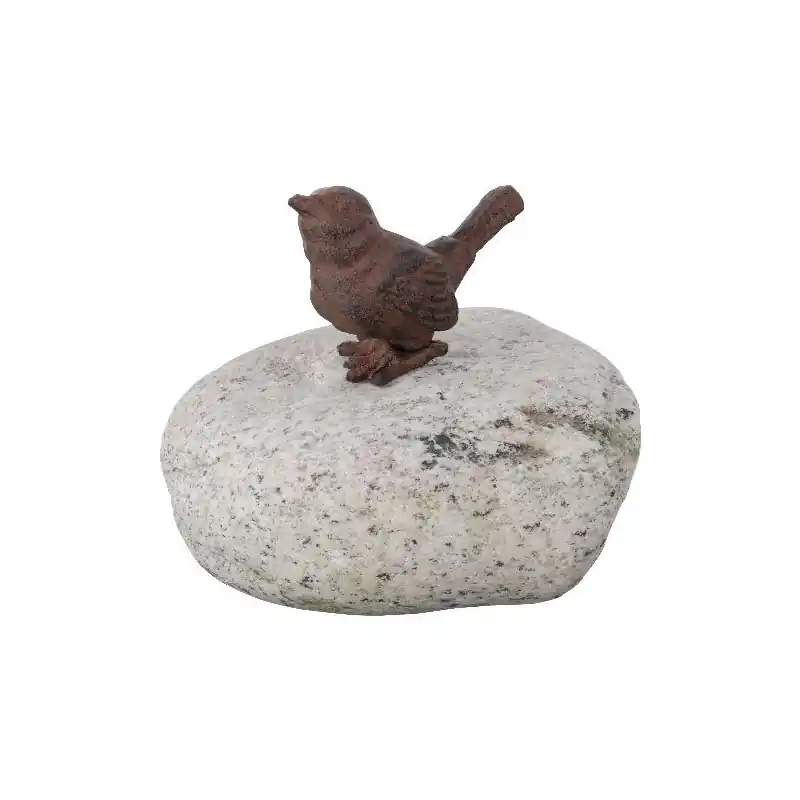 Meilleur Prix Oiseau sur Galet Décoratif - Élégance Naturelle pour Intérieur et Jardin