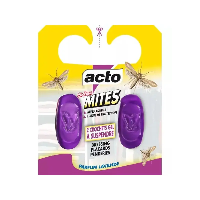 Nouvelle Collection Crochets anti-mites textiles – 2 crochets gel efficaces pour protection textiles