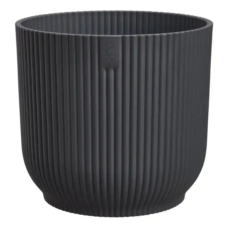 Meilleure Vente Pot de Plante Vibes Fold Rond 25cm Anthracite - Écolo et Design par Elho