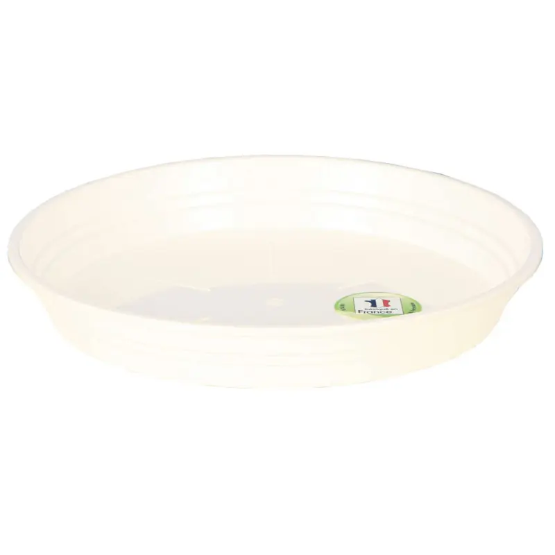 Soucoupe D40 Blanc Riviera – Élégance et Style pour vos Plantes d Vente Flash