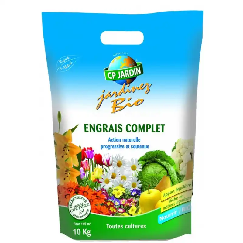 Engrais Complet 3-6-9 – Sac de 10 kg pour un Jardin Épanoui et Florissant Usine Directe