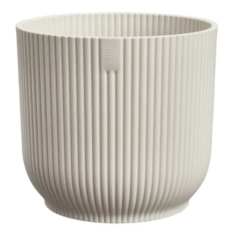 Pot à plantes Vibes rond mini 9cm blanc lin – Elho, décoration intérieure moderne et écologique Jusqu&rsquo;à Épuisement Des Stocks